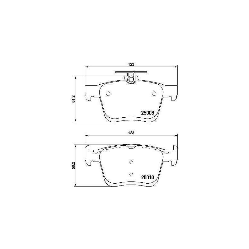 Jeu de 4 plaquettes de frein arrière pour Audi A3 TT Q2 Seat Ateca Leon Skoda Vw Golf Touran B111503