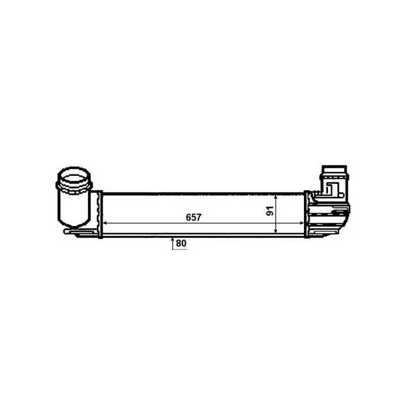 Intercooler, échangeur, radiateur d'air pour Renault Megane 3 et CC Scenic 3 Grand Scenic 3 30481