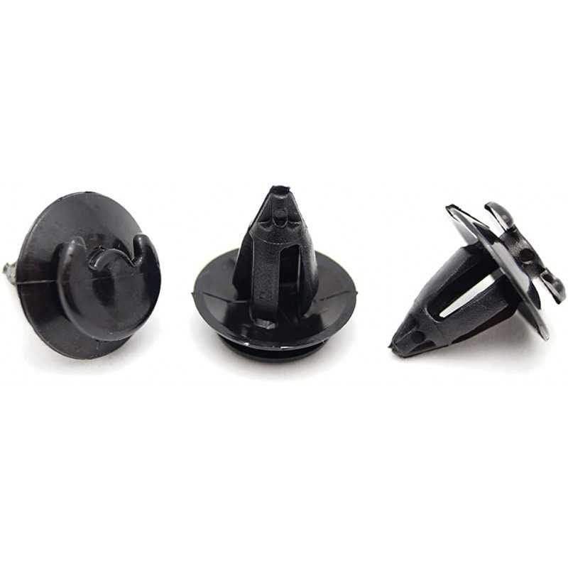 10 clips, rivets, agrafes de panneau de porte pour Audi A6 A8 80 et 100 NOIR 0275