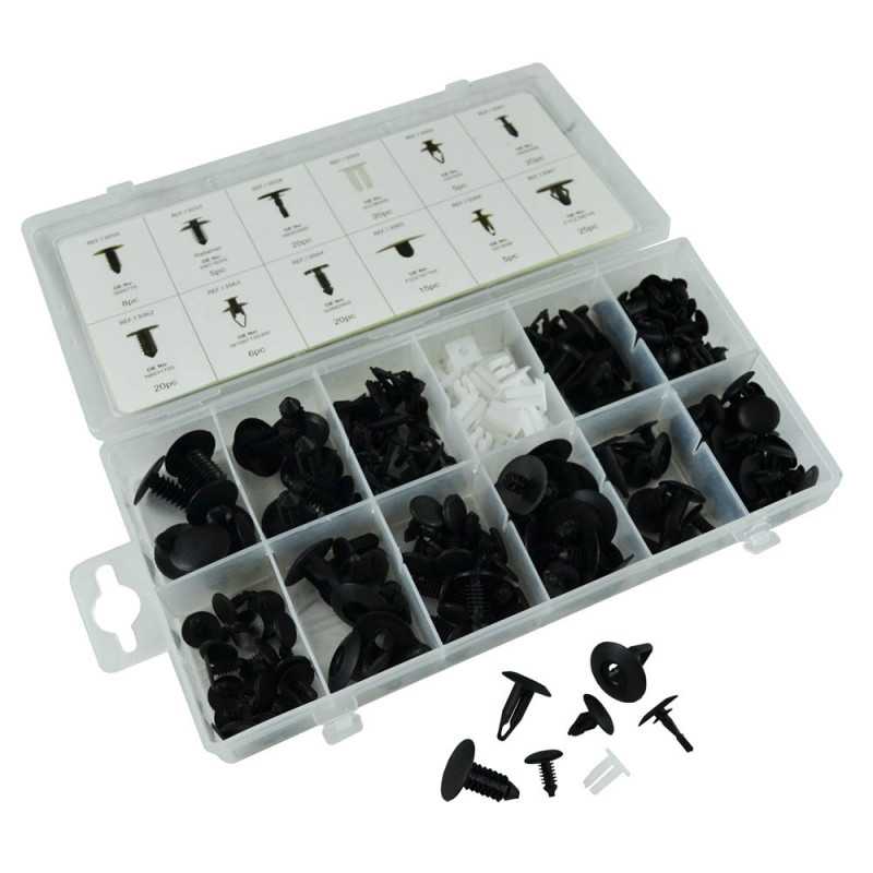 COFFRET DE CLIPS EN PLASTIQUE POUR FORD 169 PCS 52891