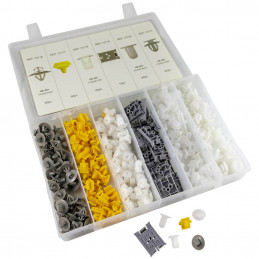 Lot De 10 Rivets De Fixation Pour Panneau De Garniture Renault - Références 7703077153, 7703077356, Nylon Noir