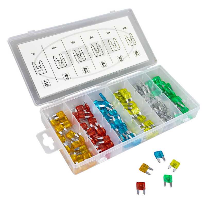 Coffret de fusibles - 120 mini fusibles 53355 Coffret de fusibles - 120 mini fusibles 53355