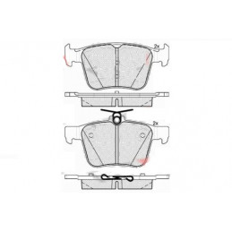 Jeu de 4 plaquettes de frein arrière EICHER pour Audi A3 TT Q3 Seat Ateca Leon Skoda Kodiaq Superb 3 Vw 101442079