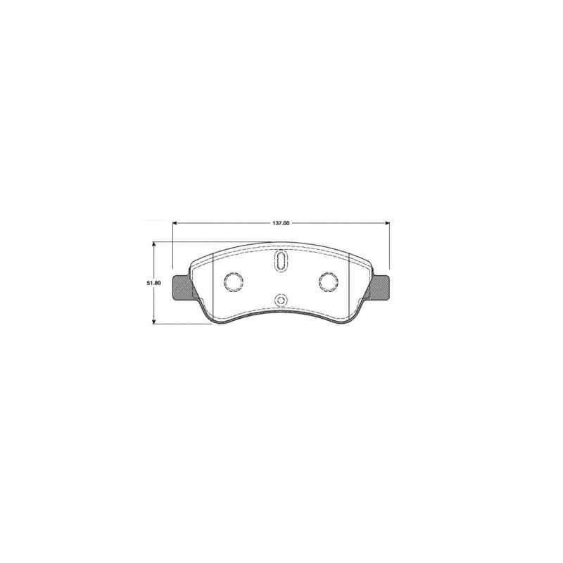 copy of Jeu de 4 plaquettes de frein avant EICHER pour Citroen Berlingo, C4, Picasso, Xsara Peugeot 206 207 Partner