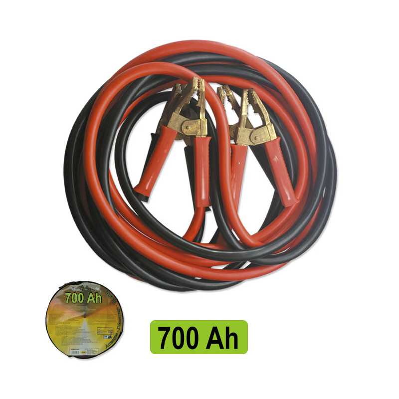 Cable de demarrage 70mmx2 5 metres avec pinces en laiton 51238 Cable de demarrage 70mmx2 5 metres avec pinces en laiton 51238
