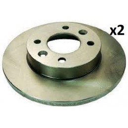 Jeu de 2 Disques de frein avant pour Renault 9 11 19 21 Clio 1 Express Megane 1 Twingo 1 Super 5 1.4 1.6 1.7 1.9 B130220