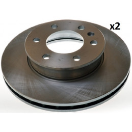 Jeu de 2 Disques de frein avant pour Mercedes Sprinter Vw Crafter 30-35 30-50 B130452