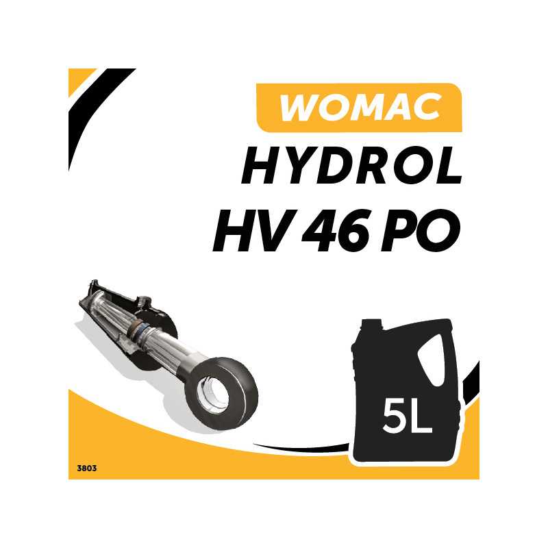 Huile hydraulique Womac Hydrol HV46 3803 Huile hydraulique Womac Hydrol HV46 3803