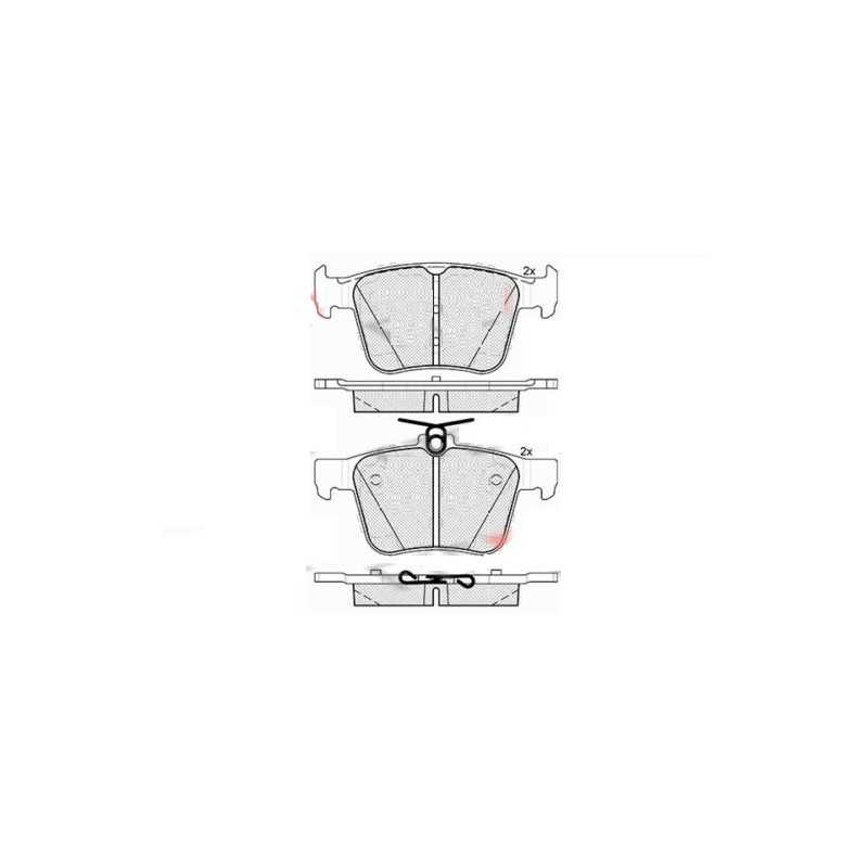 copy of Jeu de 4 plaquettes de frein arrière EICHER pour Audi A3 TT Q3 Seat Ateca Leon Skoda Kodiaq Superb 3 Vw