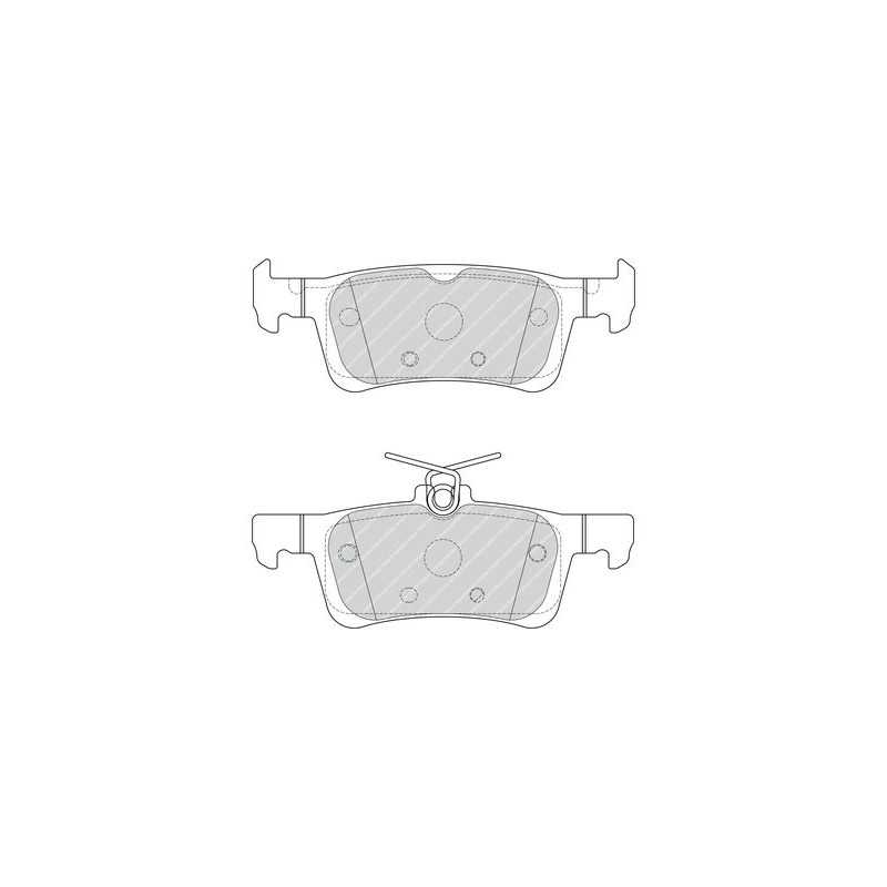 Jeu de 4 plaquettes de frein arrière pour Peugeot 308 PH 2 et 308 SW 101735609