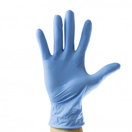 BOITE 100 GANTS BLEUS EN NITRILE T. XL 3.5MIL 42449