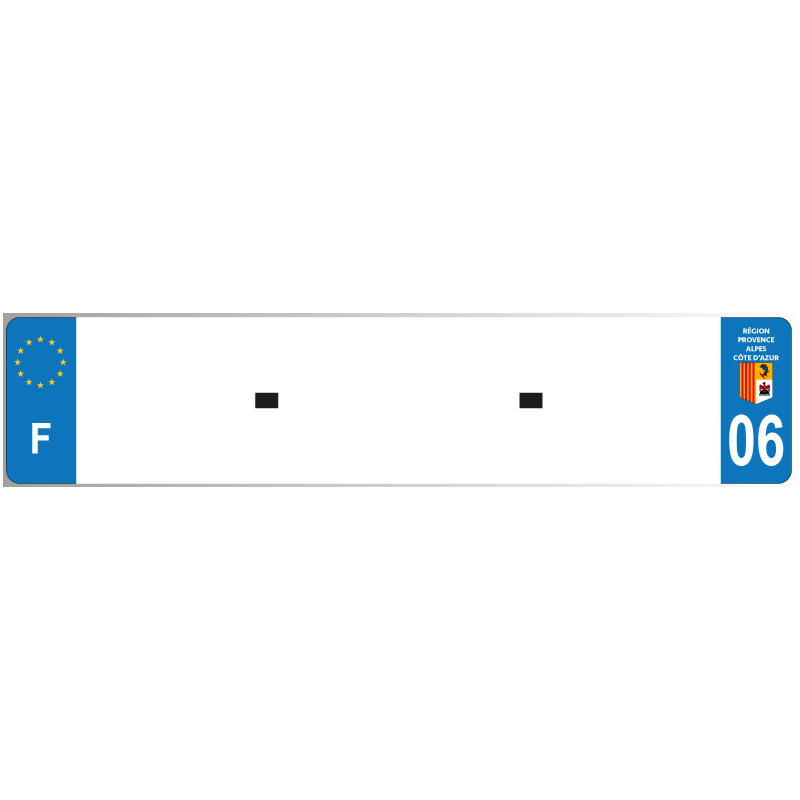 Forfait Plaque plexiglas à votre immatriculation dept. 06 avec rivets PLAQ06 Forfait Plaque plexiglas à votre immatriculation dept. 06 avec rivets PLAQ06