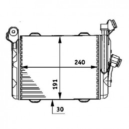 Radiateur d'huile moteur MAHLE pour Bmw Série 5 7 CLC 33 000P