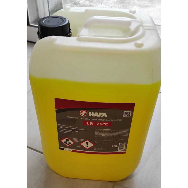 Bidon de 20 litres de liquide de refroidissement jaune -25° 158204 Bidon de 20 litres de liquide de refroidissement jaune -25° 158204