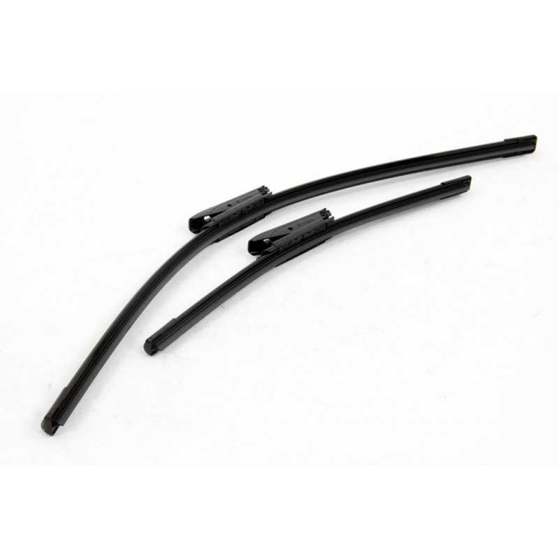 Jeu de balai essuie glace plat avant 650mm 65cm / 400mm 40cm 27B01 Jeu de balai essuie glace plat avant 650mm 65cm / 400mm 40cm 27B01