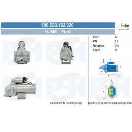 Démarreur Ford 2.2 kw