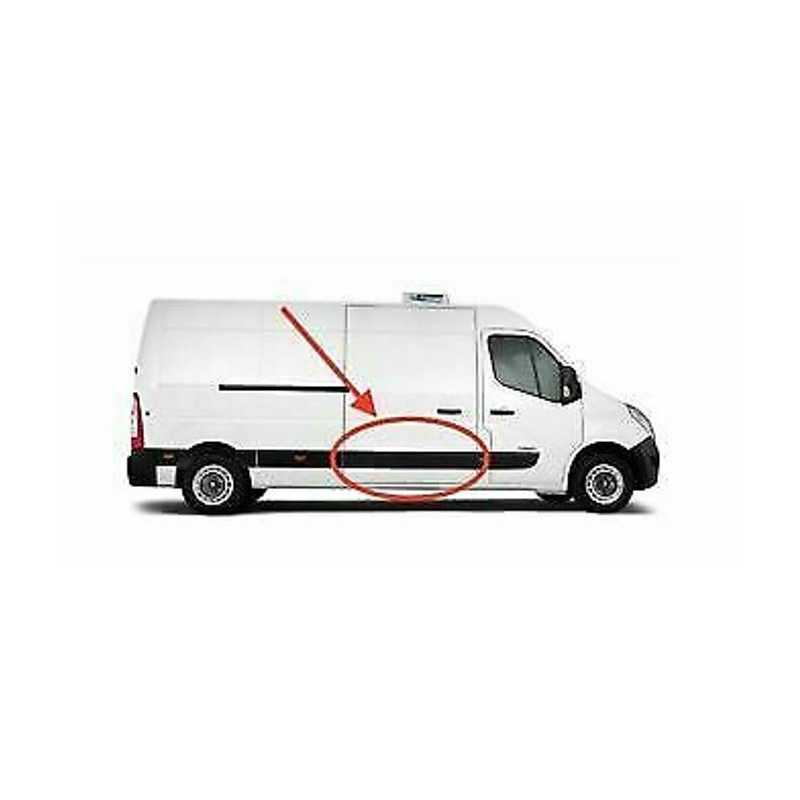 copy of Baguette, protection, moulure de porte laterale gauche Nissan Interstar Opel Movano Renault Master