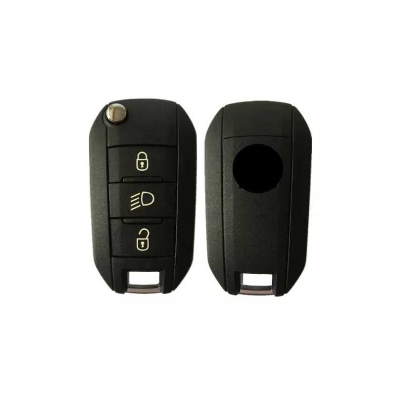 Coque de clé Peugeot 3 boutons Peu-RH-32 Coque de clé Peugeot 3 boutons Peu-RH-32