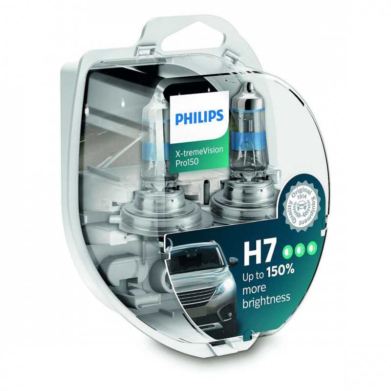 Lot de 02 ampoules H7 X-tremvision PRO150 Philips 55W 12V 12972XVPS2