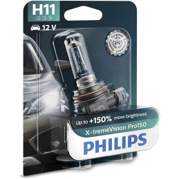 1 Ampoule Philips X-tremeVision Pro150 H11 lampe pour éclairage avant +150% 12362XVPB1