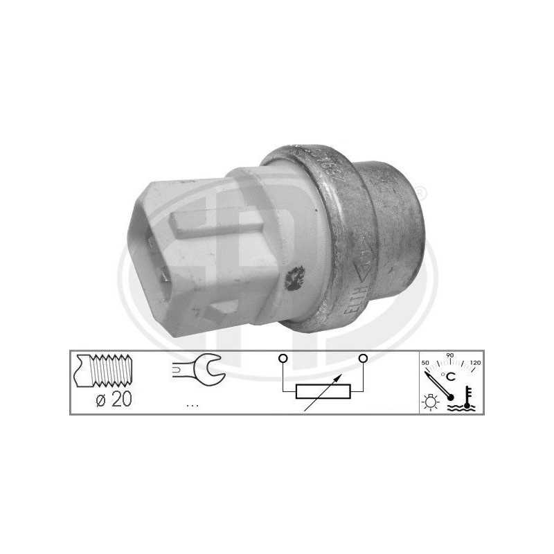 Sonde de température, liquide de refroidissement pour Mitsubishi Carisma Opel Arena Renault Laguna Megane Volvo S40 V40 330139