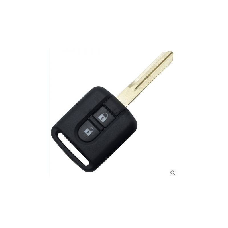 Coque de clé 2 boutons pour Nissan - en plastisque - carré Nis-SH-13