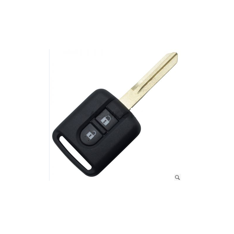 Coque de clé 2 boutons pour Nissan - en plastisque - carré Nis-SH-13 Coque de clé 2 boutons pour Nissan - en plastisque - carré Nis-SH-13