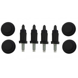 Lot de 4 fixations et 4 clips pour cache sous moteur Peugeot et Citroën 4479