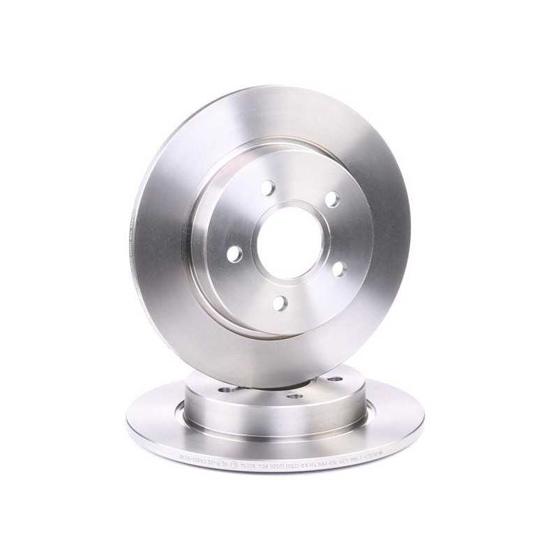 Jeu de 2 Disques de frein arrière BOSCH pour Ford Focus 3