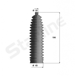 Soufflet de direction pour Audi A8 T92 43M1