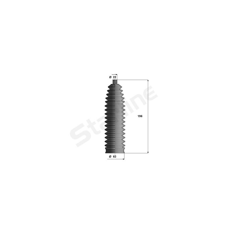 Soufflet de direction pour Audi A8 T92 43M1