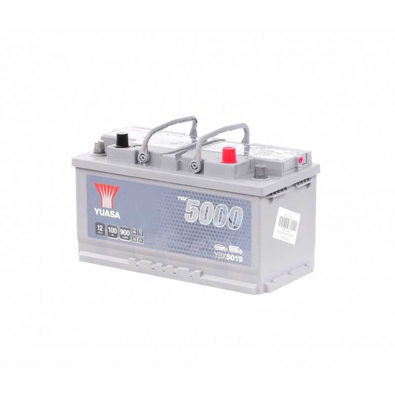 Batterie de démarrage 12V 100Ah 900A B3 avec poignets, avec témoin de niveau de charge YBX5019