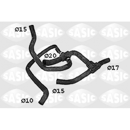 Durite De Chauffage FLEXEO Pour Renault Express Super 5 - Référence OEM 6006003526, Neuve Sous Emballage