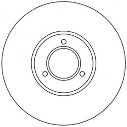 Lot de 2 disques de freins avant Citroen visa C15 Lna Peugeot 104 25037z