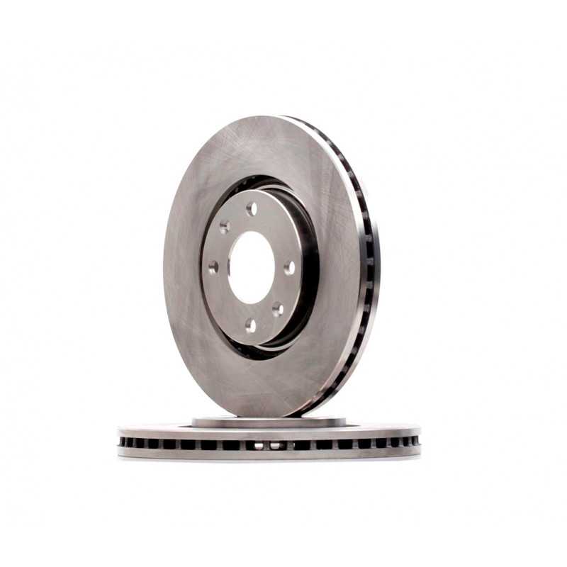 Jeu de 2 disques de frein avant EICHER pour Citroen Berlingo C3 C4  DS4 Peugeot 2008  206 207 307 3008 308 1007 5008 Partner