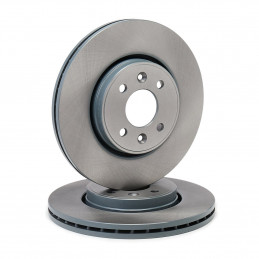 Lot 2 disques de freins TRW avant pour RENAULT Captur,Clio, Kangoo, Laguna, Mégane, Senic, Grand Senic/DACIA Lodgy,Dokker DF4110