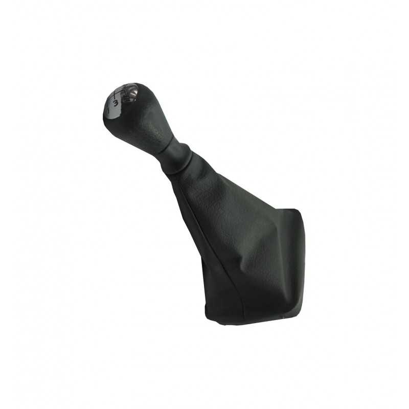 Pommeau de vitesse et soufflet pour Peugeot 206 noir et chrome M2235