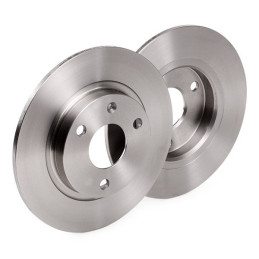 Jeu de 2 disques de frein avant EICHER pour Citroen Ax Saxo Peugeot 106
