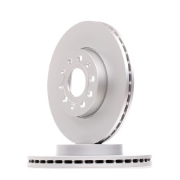 Jeu de 2 disques de frein avant pour AUDI A3, Q2/ SEAT Altea, Leon, Toledo / SKODA Karoq, Octavia, Superb / VW Caddy, Golf, ....