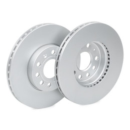Jeu de 2 disques de frein avant EICHER pour Audi A3 Seat Altea Leon Toledo 3 Skoda Vw 16"