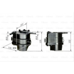 copy of Filtre à carburant BOSCH pour...