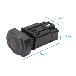Bouton warning / Interrupteur de signal de détresse pour DACIA Duster, Logan, Sandero / RENAULT Logan 87363