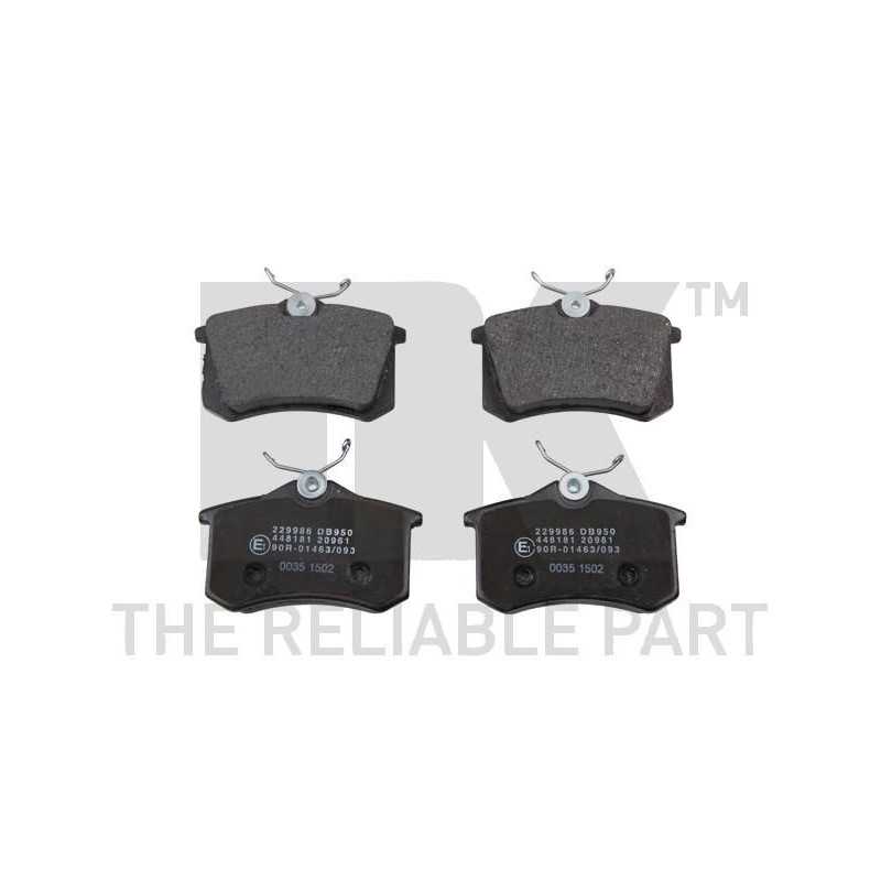 Jeu de 4 plaquettes de frein arriere BREMBO Audi A2 A3 A4 A6 A8 Citroen Berlingo C3 C4 Ford Galaxy Peugeot Seat Skoda Vw