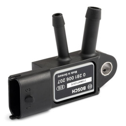 Capteur, pression des gaz échappement, différentiel BOSCH pour Fiat Nissan Renault Mercedes Opel 0 281 006 207