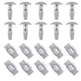 Lot vis avec Clips de fixation cache...