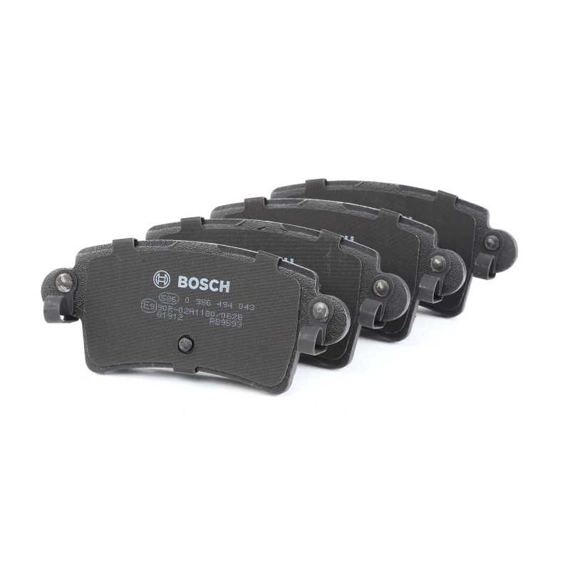Jeu de 4 plaquettes de frein arriere BOSCH Nissan Interstar Opel Movano Renault Master 2 0986494043