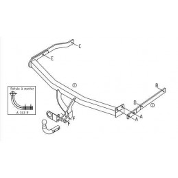 Attelage pour Renault Scenic 2 et 3 2508R