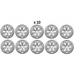 10 Clips métalique Audi Ford Seat V703505-S-301 Skoda Vw N90335004 0469