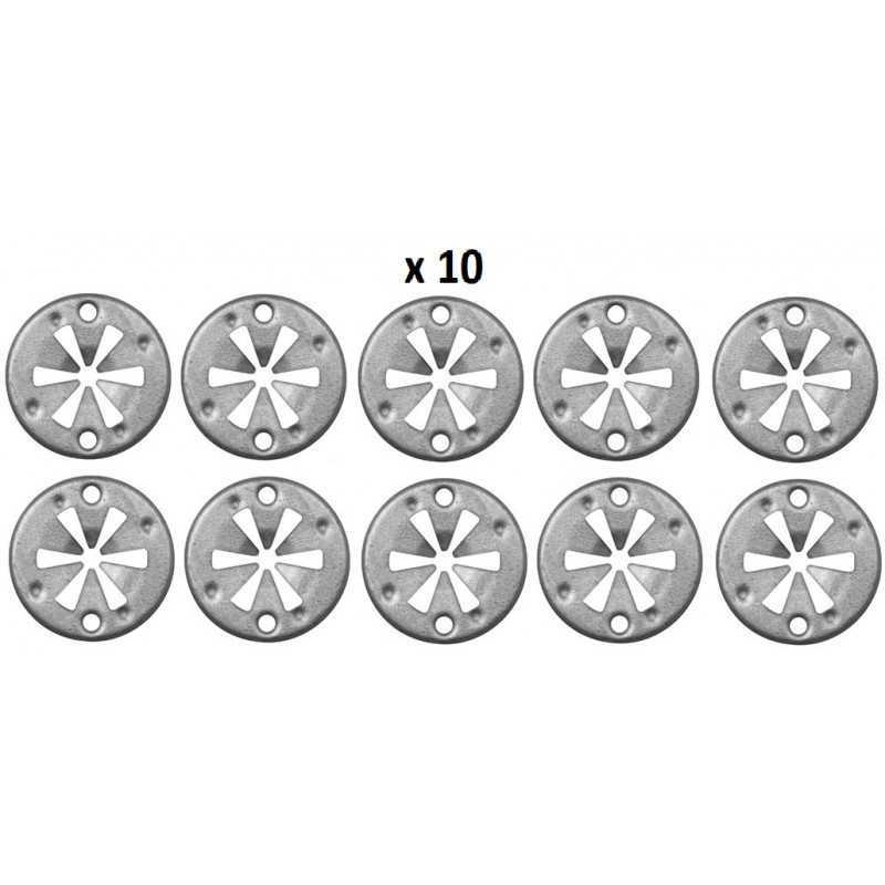10 Clips métalique Audi Ford Seat V703505-S-301 Skoda Vw N90335004 0469