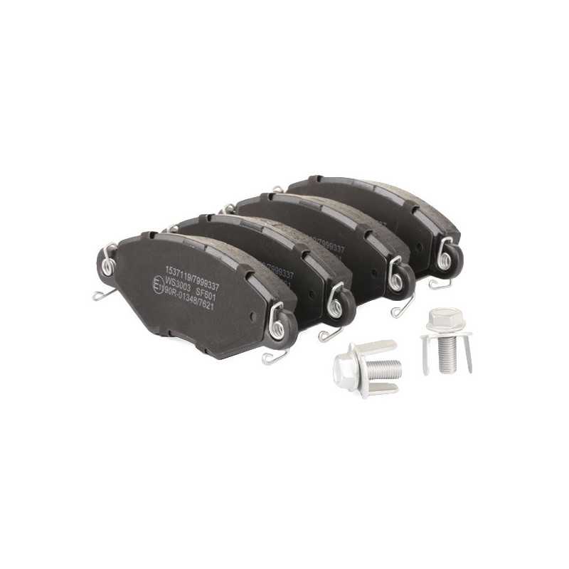 Jeu de 4 plaquettes de frein avant pour CITROEN Xsara/ NISSAN Kubistar/ PEUGEOT 306/ RENAULT Kangoo, Symbol/Thalia B110648